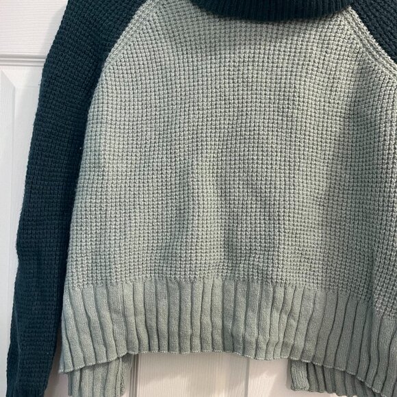 Madewell *Eastbrook* Colorblock Turtleneck | Cross-Back | XXS Cotton-Merino Yarn - Picture 8 of 13